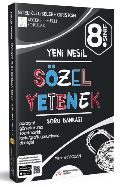 8. Sınıf Sözel Yetenek Yeni Nesil Soru Bankası Paragrafın Şifresi Yayınları Vega Efsanesi