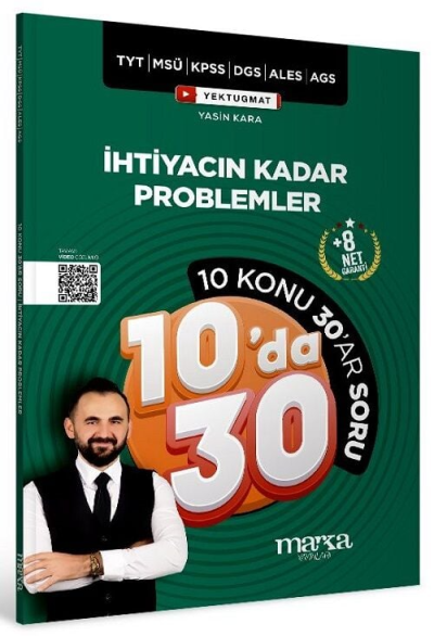 İhtiyacın Kadar Problemler Kampı 10 da 30 Soru Bankası Çözümlü Marka Yayınları Vega Efsanesi