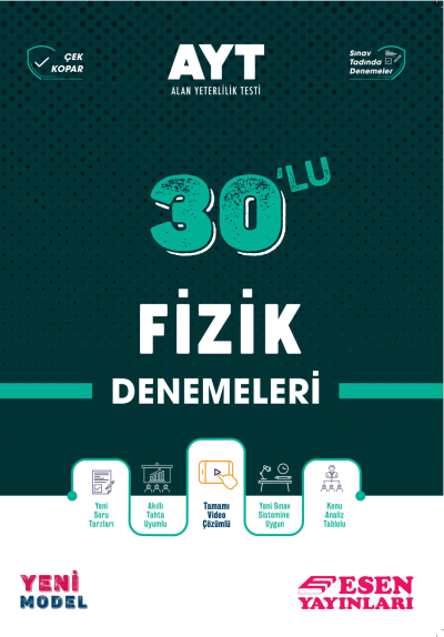 AYT 30'lu Fizik Denemeleri Vega Efsanesi