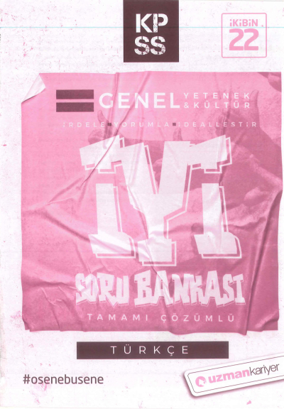 GY GK TÜRKÇE İYİ ÇÖZÜMLÜ SORU BANKASI Vega Efsanesi