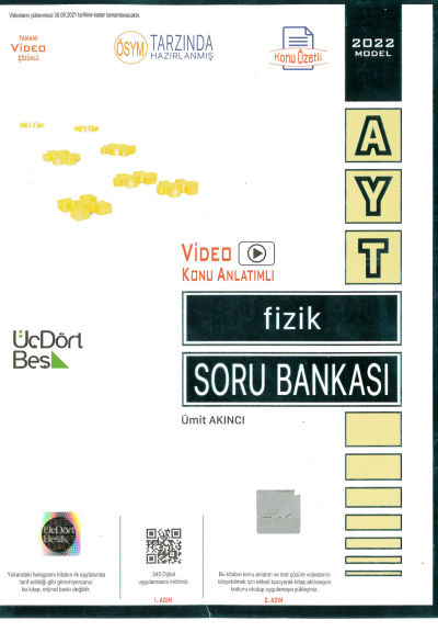 AYT Fizik Soru Bankası Vega Efsanesi