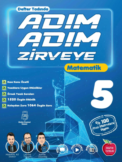5. Sınıf Matematik Adım Adım Zirveye Newton Yayınları Vega Efsanesi