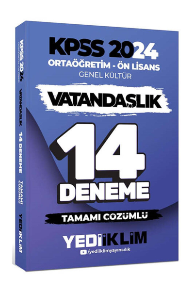 Ortaöğretim Ön Lisans Genel Kültür Vatandaşlık Tamamı Çözümlü 14 Deneme