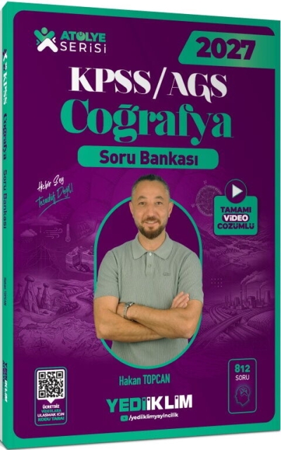 KPSS MEB-AGS Coğrafya Atölye Soru Bankası Çözümlü Hakan Topcan Yediiklim Yayınları Vega Efsanesi