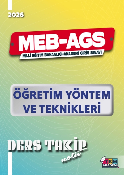 2026 MEB-AGS Öğretim Yöntem ve Teknikleri Ders Takip Notu TKM Akademi Vega Efsanesi