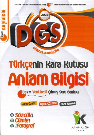 TÜRKÇE'NİN KARA KUTUSU ANLAM BİLGİSİ