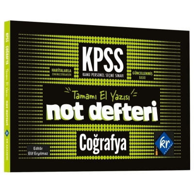 KPSS Coğrafya Konu Anlatımlı Not Defteri KR Akademi Vega Efsanesi