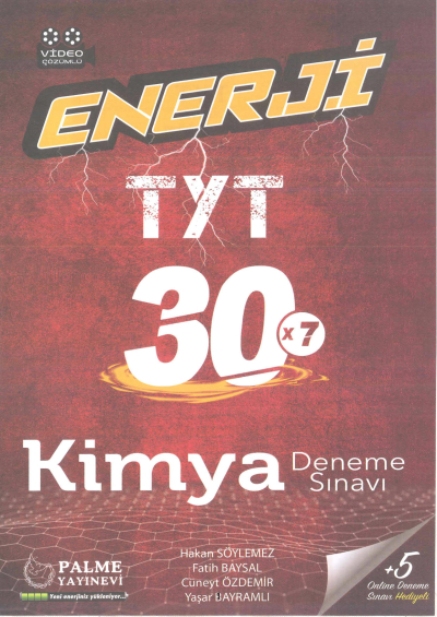 TYT Enerji Kimya 30 Deneme Vega Efsanesi