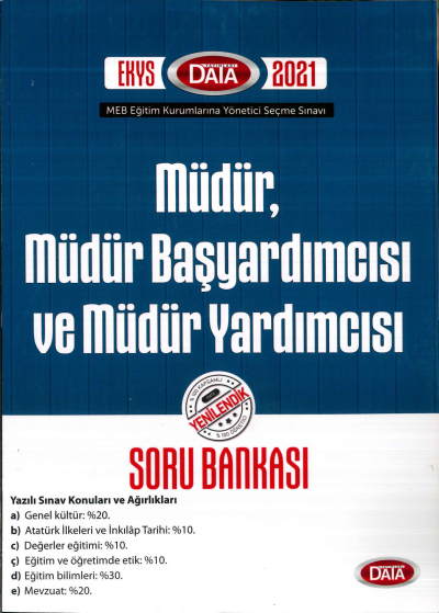 MÜDÜR, MÜDÜR BAŞYARDIMCISI VE MÜDÜR YARDIMCISI SORU BANKASI Vega Efsanesi