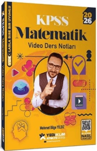 2026 KPSS Matematik Atölye Video Ders Notları Mehmet Bilge Yıldız Yediiklim Yayınları Vega Efsanesi