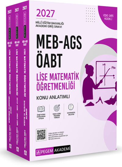2027 MEB AGS ÖABT Lise Matematik Öğretmenliği Konu Anlatımlı 3 Kitap Set Pegem Yayınları Vega Efsanesi