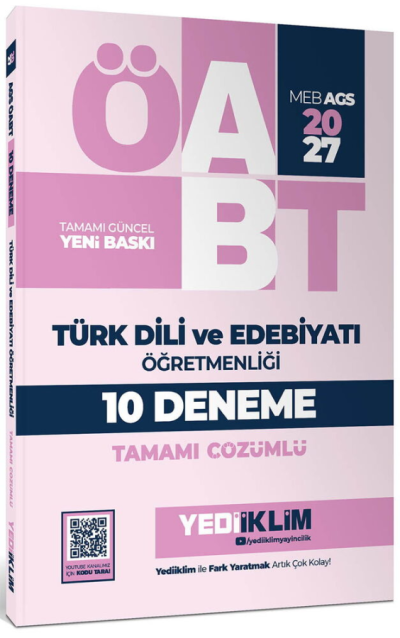 2027 MEB AGS ÖABT Türk Dili ve Edebiyatı Öğretmenliği Tamamı Çözümlü 10 Deneme Yediiklim Yayınları Vega Efsanesi