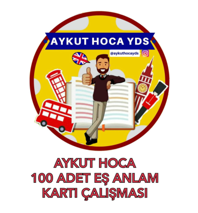 AYKUT HOCA 100 ADET EŞ ANLAM KARTI ÇALIŞMASI Vega Efsanesi