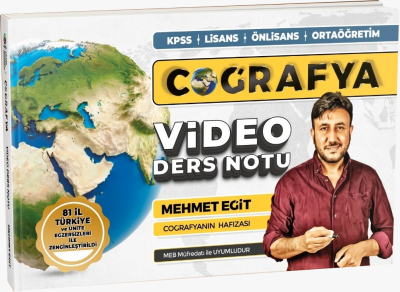 2024 KPSS Mehmet Eğit Coğrafya Video Ders Notları Vega Efsanesi