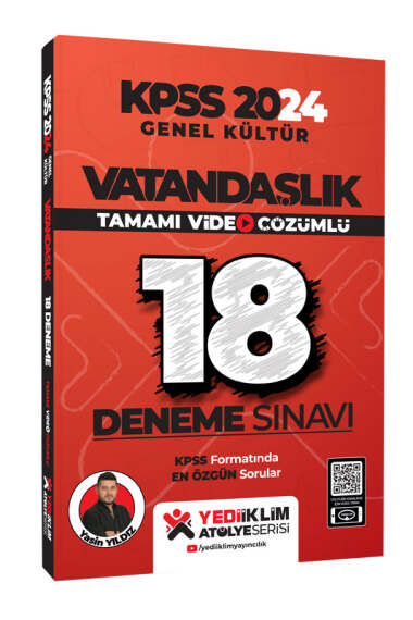 2024 KPSS Genel Kültür Vatandaşlık Tamamı Video Çözümlü 18 Deneme Sınavı