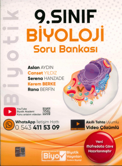 9. Sınıf Biyoloji Soru Bankası Biyotik Yayınları Vega Efsanesi