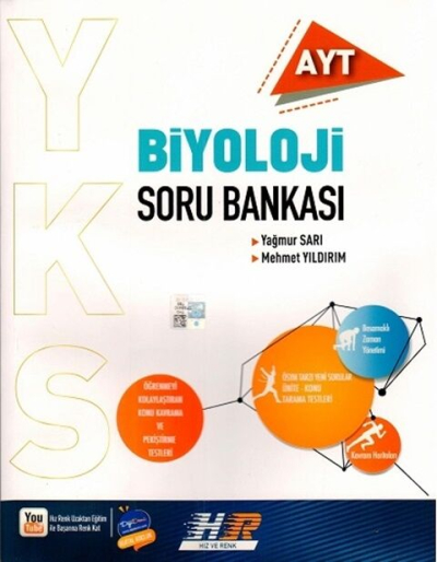 AYT Biyoloji Soru Bankası Hız ve Renk Yayınları Vega Efsanesi