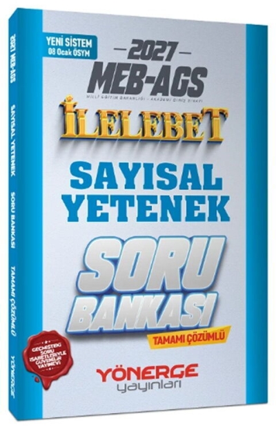 MEB-AGS Sayısal Yetenek İlelebet Soru Bankası Çözümlü Yönerge Yayınları Vega Efsanesi