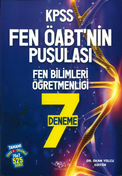 FEN ÖABT'NİN PUSULASI FEN BİLİMLERİ ÖĞRETMENLİĞİ 7 DENEME TAMAMI VİDEO ÇÖZÜMLÜ