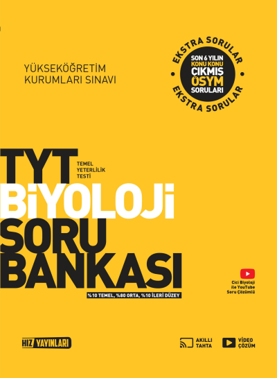 TYT Biyoloji Soru Bankası Hız Yayınları Vega Efsanesi