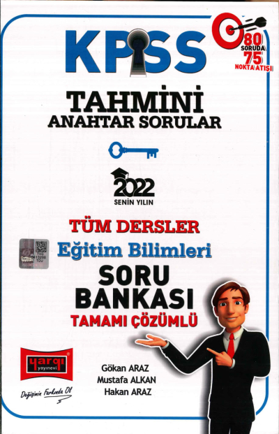 TAHMİN SORULAR EĞİTİM BİLİMLERİ TÜM DERSLER SORU BANKASI ÇÖZÜMLÜ Vega Efsanesi