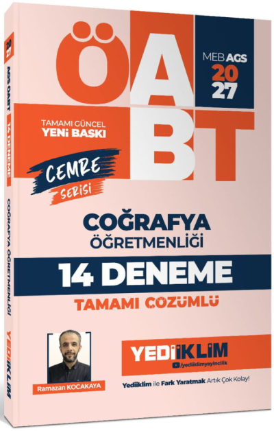 2027 MEB AGS ÖABT Cemre Serisi Coğrafya Öğretmenliği Tamamı Çözümlü 14 Deneme Yediiklim Yayınları Vega Efsanesi