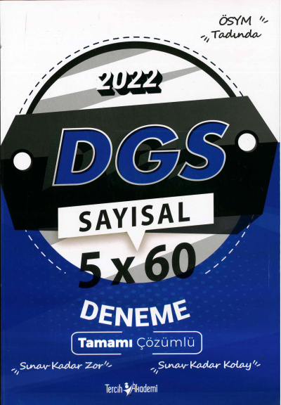 DGS SAYISAL 5x60 DENEME ÇÖZÜMLÜ Vega Efsanesi