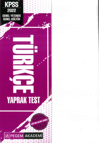 TÜRKÇE YAPRAK TEST Vega Efsanesi