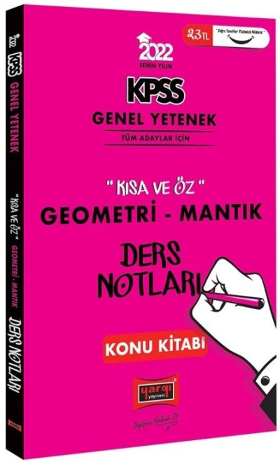 KPSS Lisans Genel Yetenek Geometri ve Sayısal Mantık Kısa ve Öz Ders Notları