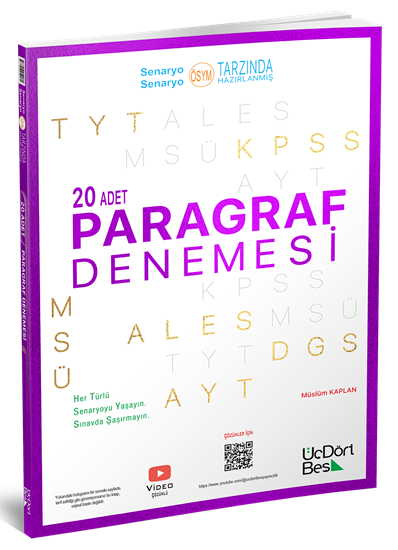 20 li Paragraf Deneme Üç Dört Beş Yayınları Vega Efsanesi