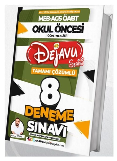 2025 MEB-AGS ÖABT Okul Öncesi Öğretmenliği Dejavu 8 Deneme Çözümlü TKM Akademi Vega Efsanesi