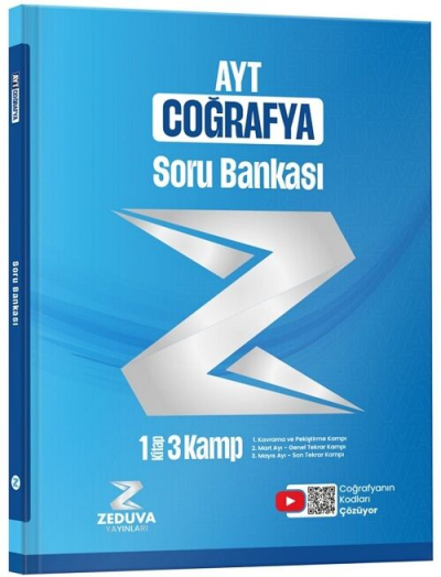 Coğrafyanın Kodları AYT Coğrafya 1 Kitap 3 Kamp Soru Bankası Zeduva Yayınları Vega Efsanesi