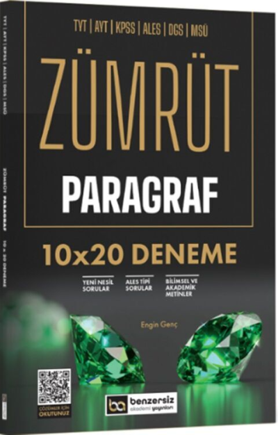 Zümrüt Paragraf 10x20 Deneme Benzersiz Akademi Yayınları Vega Efsanesi