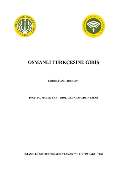 Osmanlı Türkçesine Giriş Vega Efsanesi