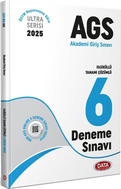 2025 MEB AGS Fasiküllü Tamamı Çözümlü 6 Deneme Sınavı Data Yayınları