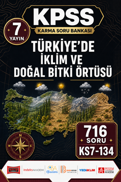 Türkiye’de İklim ve Doğal Bitki Örtüsü 7 Yayın 716 Soru Vega Efsanesi