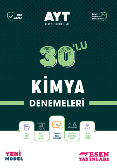 AYT 30'lu Kimya Denemeleri Vega Efsanesi