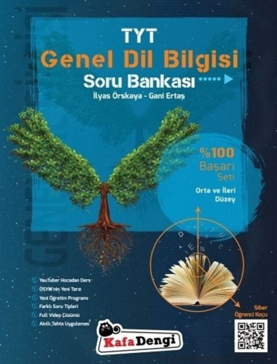 TYT Genel Dil Bilgisi Soru Bankası Orta ve İleri Düzey Siber Öğrenci Koçu Kafa Dengi Yayınları Vega Efsanesi