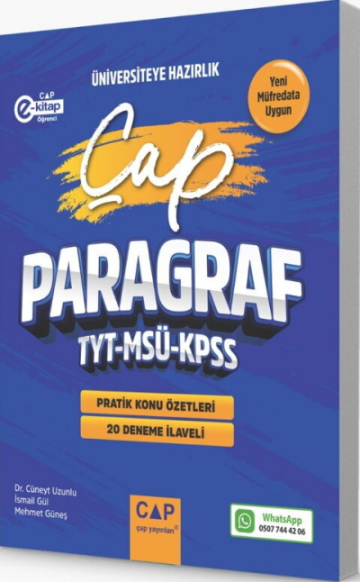 TYT MSÜ KPSS Türkçe Anlam Bilgisi Üniversiteye Hazırlık 20 Deneme İlaveli Çap Yayınları Vega Efsanesi