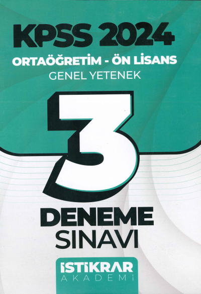 3 DENEME SINAVI GY GK Vega Efsanesi