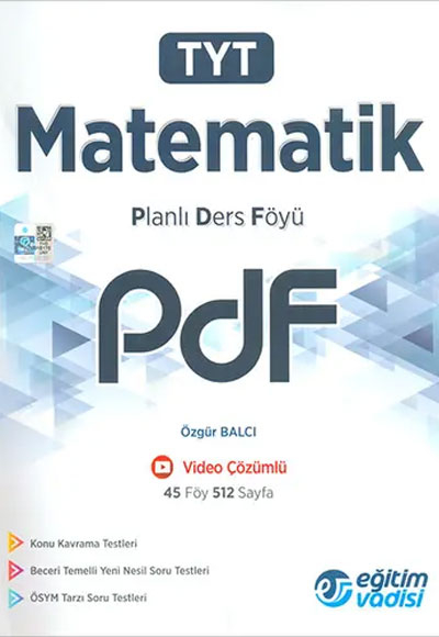 TYT Matematik PDF Planlı Ders Föyü Video Çözümlü Eğitim Vadisi Yayınları Vega Efsanesi