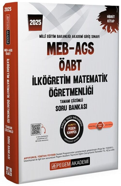 2025 MEB-AGS-ÖABT İlköğretim Matematik Öğretmenliği Tamamı Çözümlü Soru Bankası Pegem Akademi Yayıncılık Vega Efsanesi
