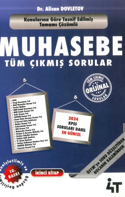 4T Yayınları Muhasebe Çıkmış Sorular 2. Kitap Alican Dovletov Vega Efsanesi