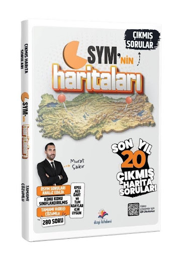 2026 ÖSYM`nin Haritaları Tüm Harita Çıkmış Sınav Soruları (Video Çözümlü) Dizgi Kitap Vega Efsanesi