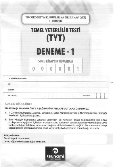 5Lİ TYT DENEME Vega Efsanesi
