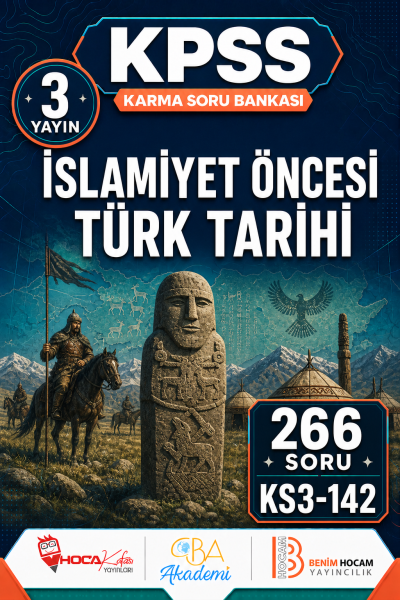İslamiyet Öncesi Türk Tarihi 3 Yayın 266 Soru (Benim Hocam - CBA - Hoca Kafası Yayınları) Vega Efsanesi