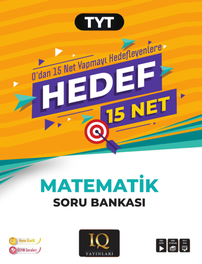 TYT Matematik Hedef 15 Soru Bankası IQ Yayınları Vega Efsanesi