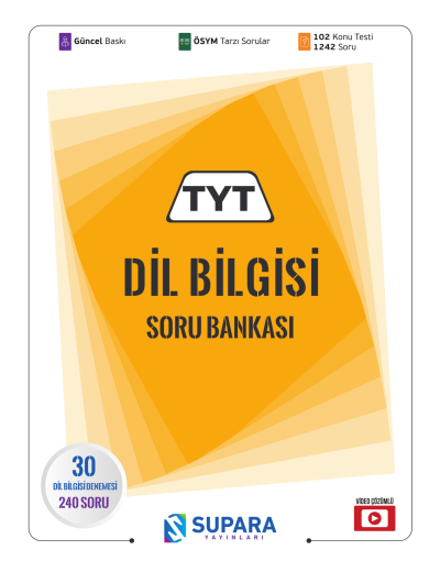 TYT Dil Bilgisi Soru Bankası Supara Yayınları Vega Efsanesi