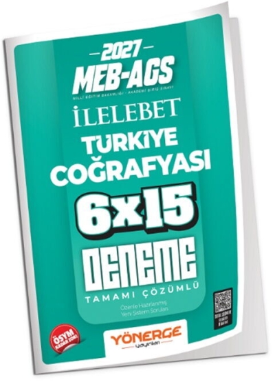 MEB-AGS Türkiye Coğrafyası İLELEBET 6x15 Deneme Çözümlü Yönerge Yayınları Vega Efsanesi