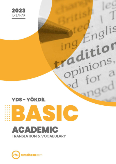 BASIC ACADEMIC TRANSLATION & VOCABULARY YDS-YÖKDİL